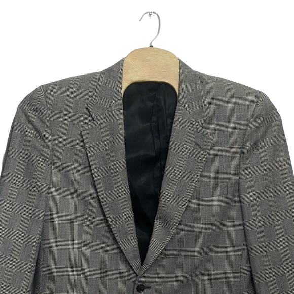 Burberrys 42 Prince of Wales Check Tweed Small Holes See Images 100% Wool - Picture 7 of 10